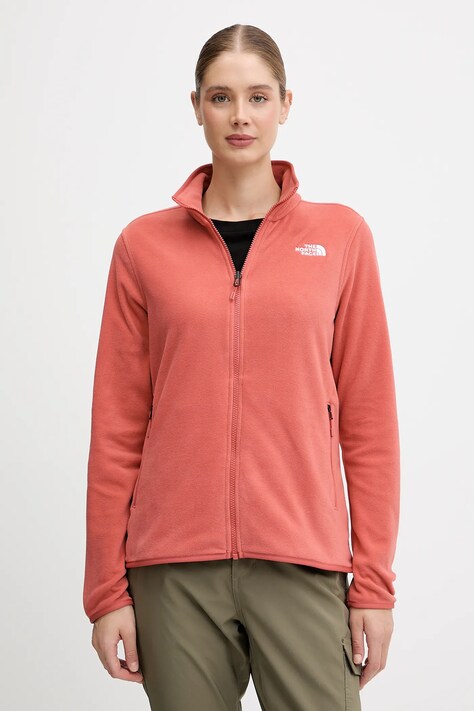 The North Face bluza sportowa damska kolor pomarańczowy gładka NF0A8D2FBOU1