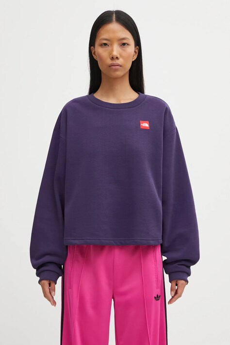 The North Face bluza Redbox damska kolor fioletowy gładka NF0A8EFY1JI1