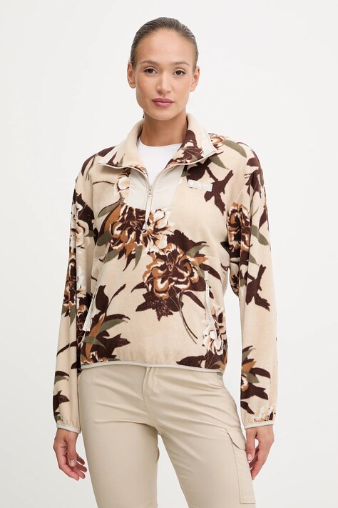 Columbia hanorac în aer liber Sequoia Grove culoarea bej, modelator, 2136204