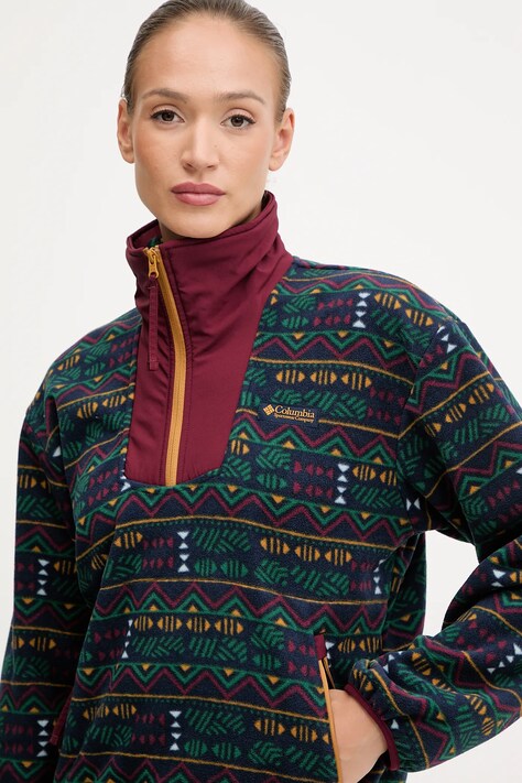 Columbia hanorac în aer liber Sequoia Grove culoarea bordo, modelator, 2136204