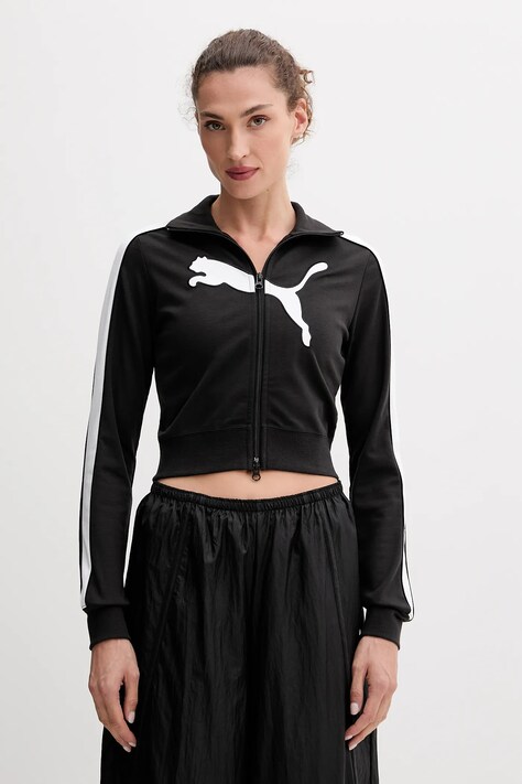 Puma bluza damska kolor czarny z nadrukiem 632123