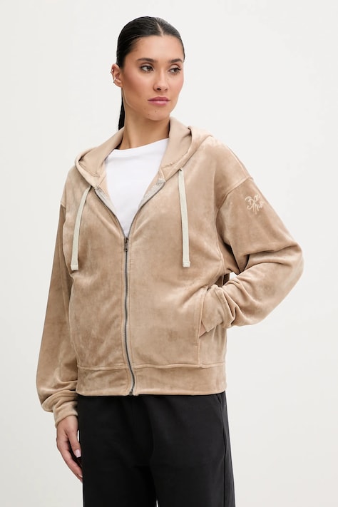 Μπλούζα Banana Moon Seachic χρώμα: μπεζ, με κουκούλα, IVY.SEACHIC