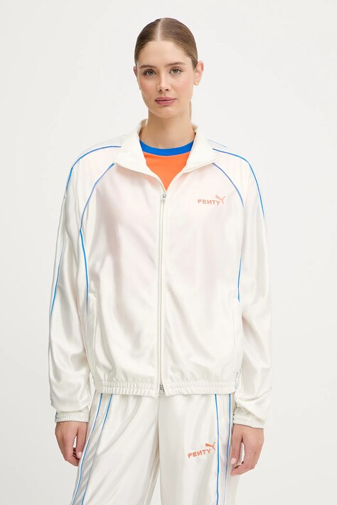 Puma bluza PUMA x FENTY damska kolor beżowy z aplikacją 633626