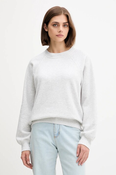 Суичър Abercrombie & Fitch в сиво с меланжов десен KI152-5350-112
