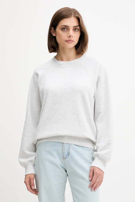 Abercrombie & Fitch bluză culoarea gri, melanj, KI152-5350-112