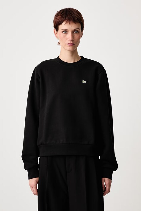 Lacoste Bluza damska bawełniana czarna SF5270