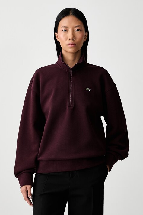 Lacoste Bluza damska z bawełną bordowa SF5271