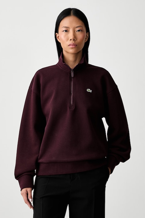 Lacoste Bluza damska z bawełną bordowa SF5271