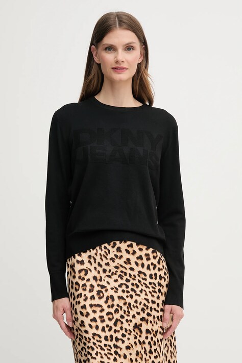 Dkny pulover culoarea negru, light, DJ5R0646