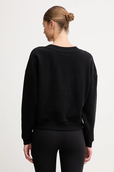 Бавовняна кофта Dkny — AW25-BLD0F6, чорний — фото 3