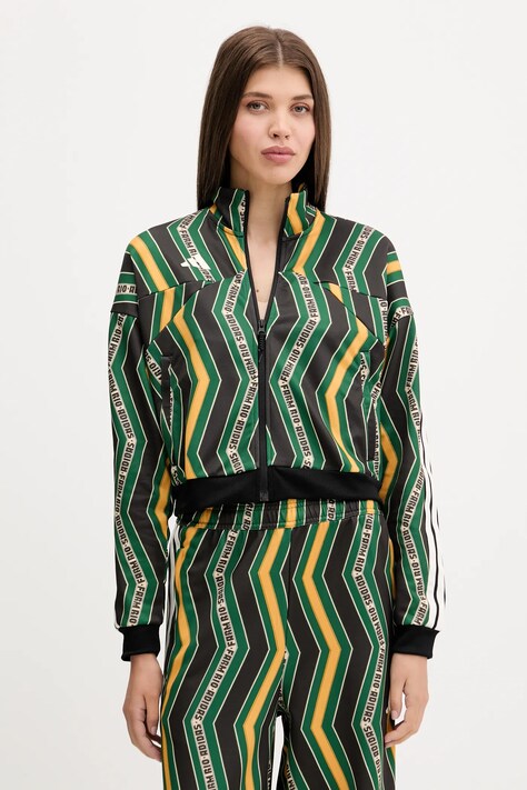 Суичър adidas x Farm Rio в черно с десен JL8618