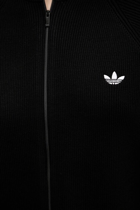 adidas Originals kardigan Slim Knit Tt damski kolor czarny JY2597