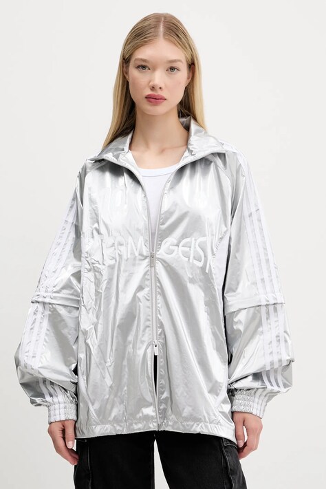 adidas Originals geacă Ovzd Track Top culoarea argintiu, de tranziție, KE9784