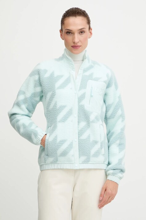 Helly Hansen bluza polarowa IMPERIAL damska kolor turkusowy gładka 63373