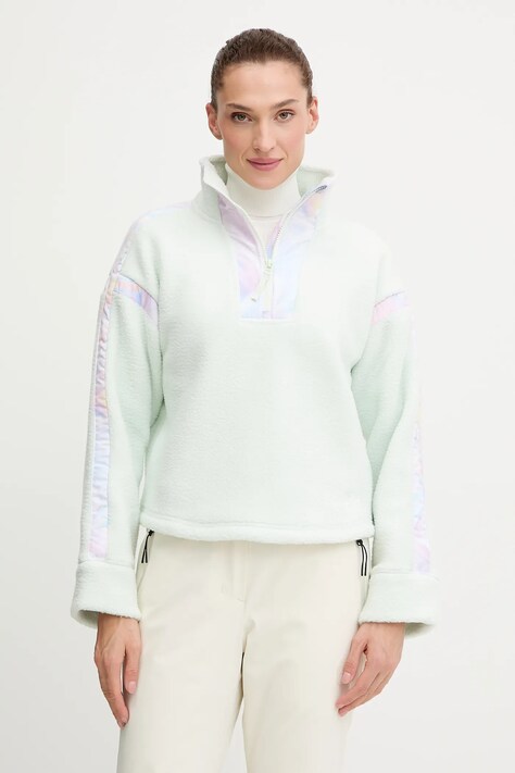 Helly Hansen bluza polarowa IMPERIAL damska kolor zielony gładka 49581