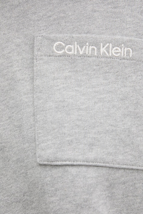 Calvin Klein Underwear dukserica loungwear ženska pamučna siva LV00QS7516