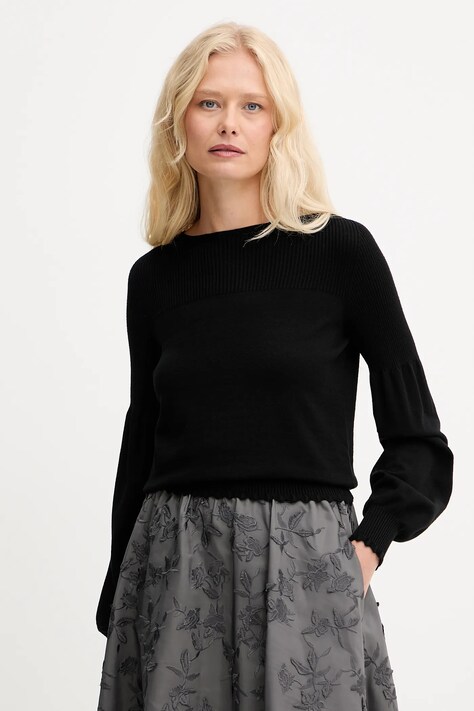 Twinset pulover culoarea negru, light, 252TP3061