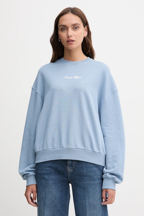 Бавовняна кофта Tommy Hilfiger однотонна WW0WW48269