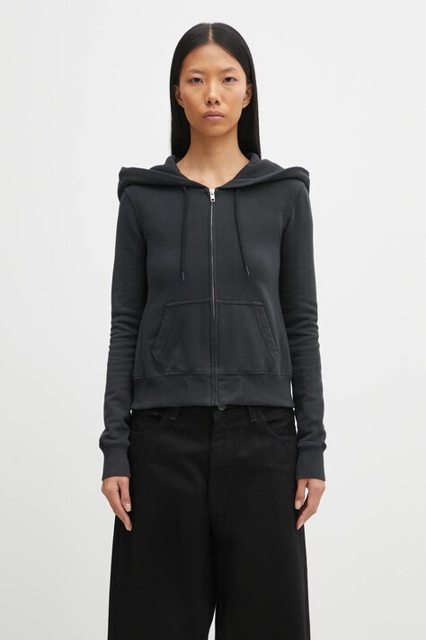 MM6 Maison Margiela bluza damska kolor czarny z kapturem gładka S62HG0030.M25024.899
