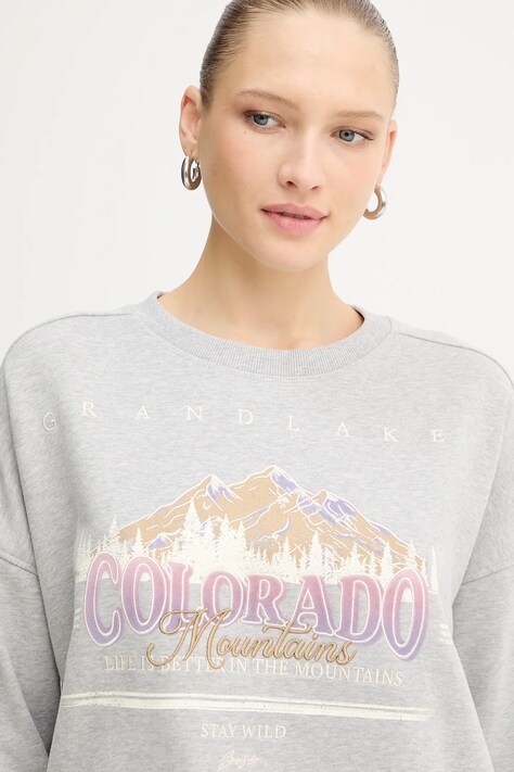 BOSS Orange felpa in cotone donna colore grigio  50549186