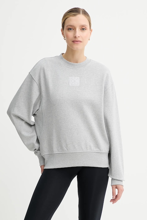 Mikina Calvin Klein šedá farba, melanžová, LV044D203G