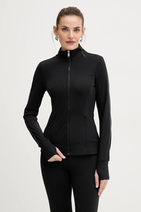 MICHAEL Michael Kors bluza damska kolor czarny z aplikacją MF551L91RE