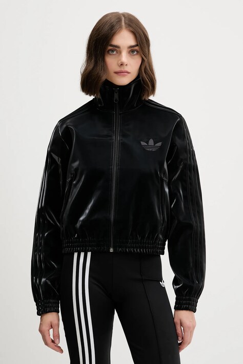 adidas Originals bluza Holiday Tt damska kolor czarny z aplikacją JY2617