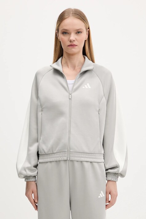 adidas bluza Stadium damska kolor szary z aplikacją KA6251