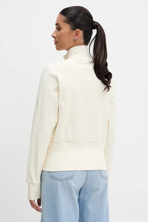 adidas bluza All Szn Winterized damska kolor beżowy gładka JW7434