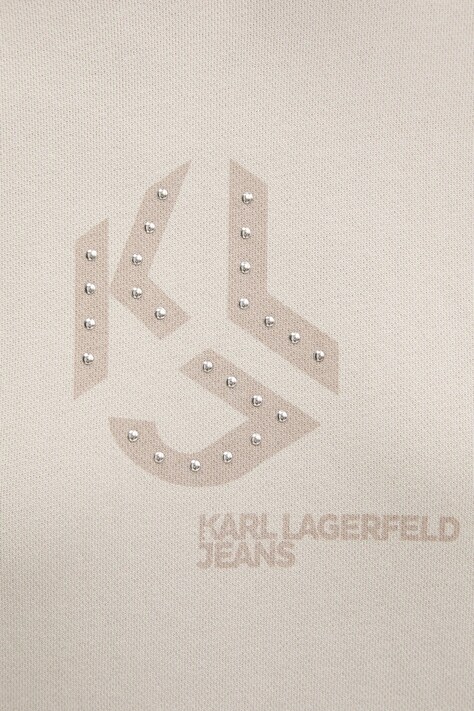 Бавовняна кофта Karl Lagerfeld Jeans — AW25-BLD0OY, бежевий — фото 5