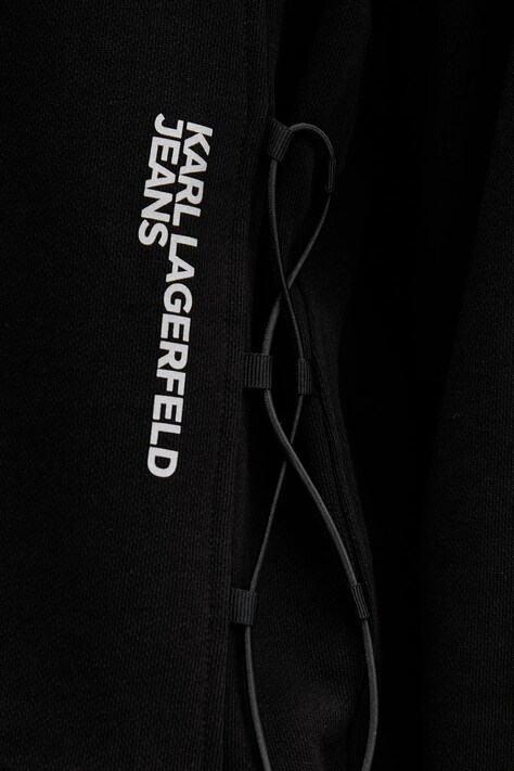 Бавовняна кофта Karl Lagerfeld Jeans — AW25-BLD0P0, чорний — фото 5