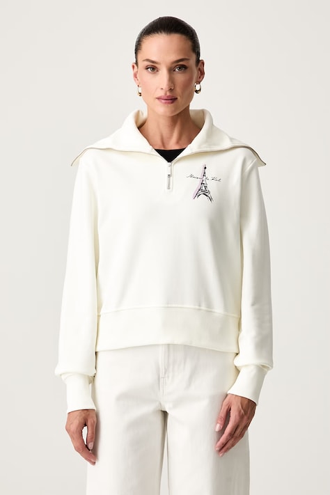 Karl Lagerfeld bluza damska bawełniana beżowa A4W20067