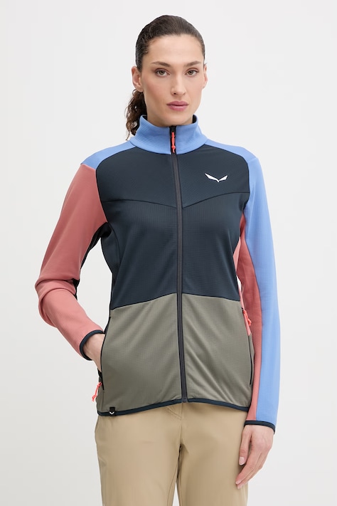 Salewa bluza outdoorowa Puez Cammino kolor niebieski gładka 00.0000029095