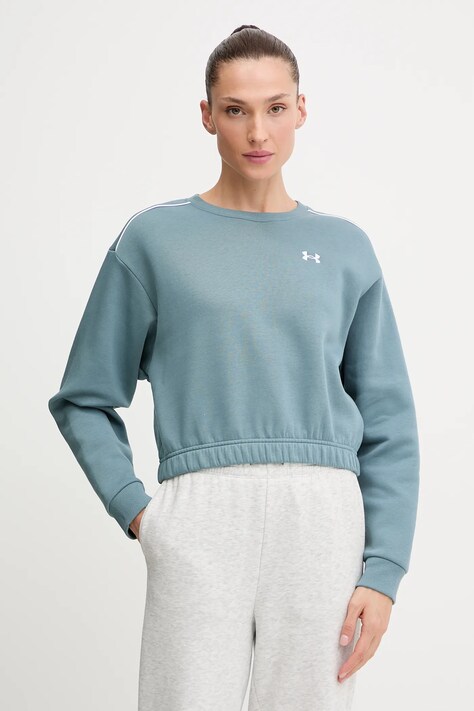 Mikina Under Armour Rival zelená farba, melanžová, 6007035