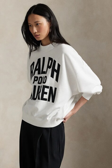 Μπλούζα Polo Ralph Lauren χρώμα: άσπρο, 211978147