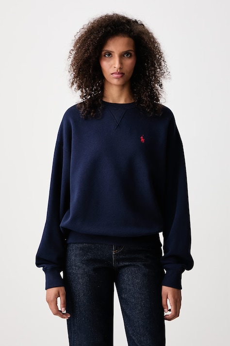 Polo Ralph Lauren Mikina dámska s bavlnou tmavomodrá 211978306