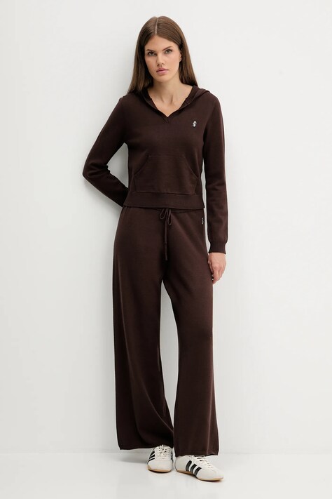 Juicy Couture sweter damski kolor brązowy JCGAS225016