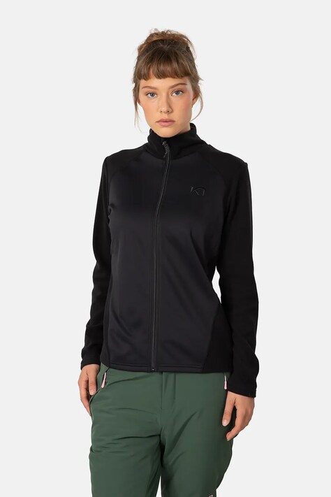 Kari Traa bluza polarowa KARI damska kolor czarny gładka 622573