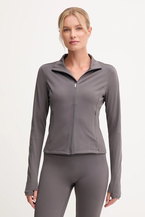 Casall bluza treningowa Soft Touch damska kolor szary gładka 25217