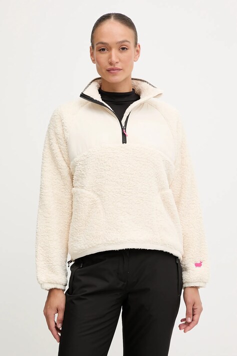 Kari Traa bluza OLIVIA damska kolor beżowy gładka 623878