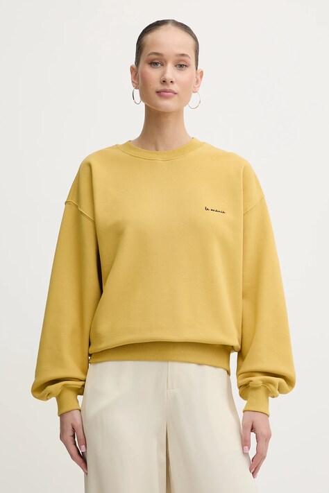 La Mania bluza KIANA damska kolor żółty gładka KIANA