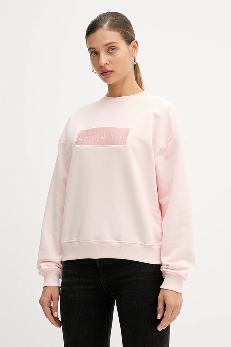 La Mania bluza MEA damska kolor różowy gładka MEA