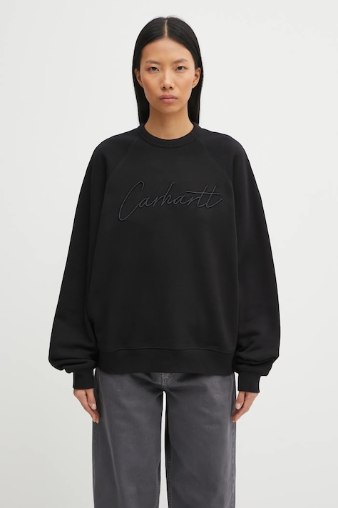 Carhartt WIP bluza bawełniana W' Ray Sweatshirt damska kolor czarny z aplikacją I035526.89XX
