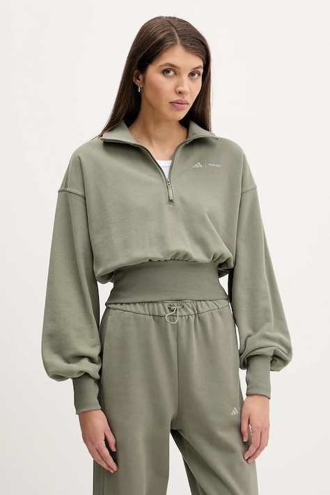 adidas bluza bawełniana adidas x Moon Boot damska kolor zielony z nadrukiem JM1101