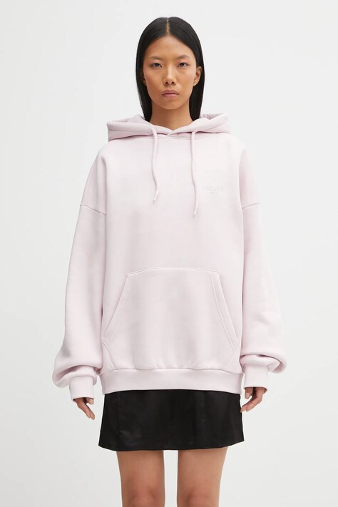 WRSTBHVR felpa Studio donna colore rosa con cappuccio U2025TT.3064