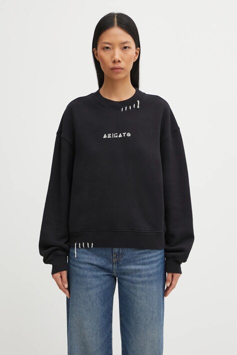 Axel Arigato cotton sweatshirt Loops black color with an application A3438001