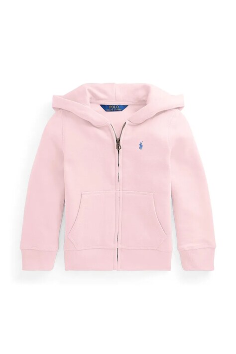 Polo Ralph Lauren bluză culoarea roz, cu glugă, 312833560028