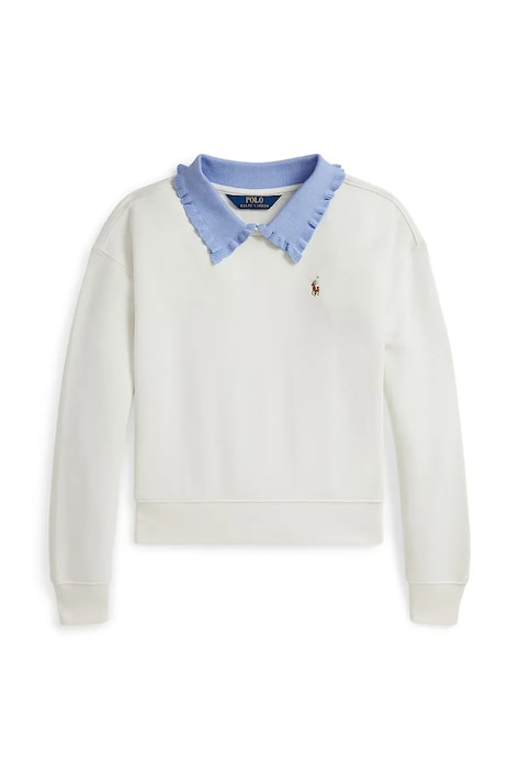 Mikina Polo Ralph Lauren bílá barva, 313970994001