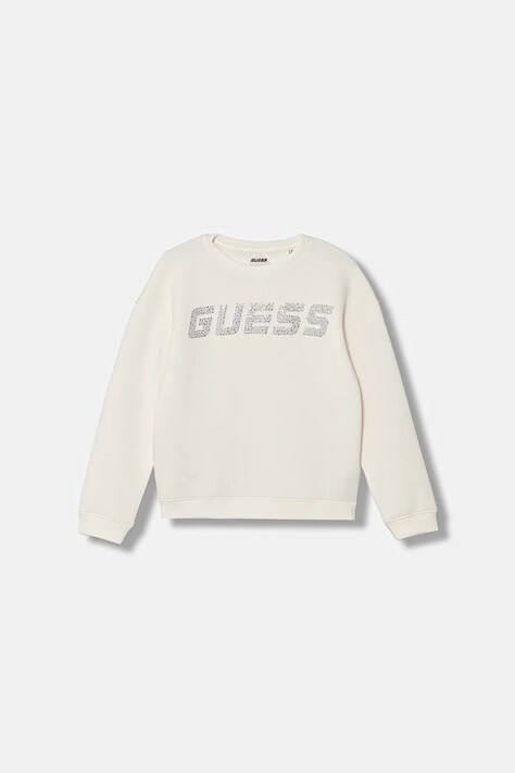 Детская кофта Guess цвет бежевый с аппликацией J5YQ26 K7UW2
