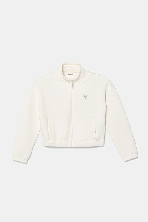 Guess bluza dziecięca kolor biały gładka J5YQ31 K7UW2